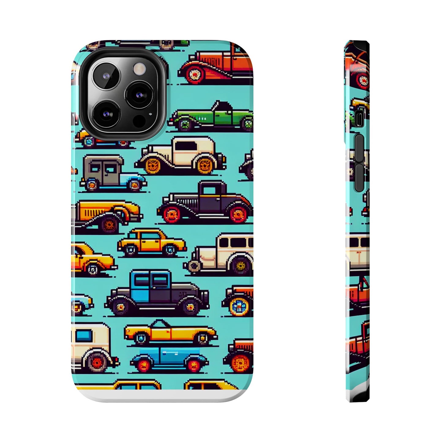 Retro Car Pixel Art Tough Phone Case - Durable & Stylish Protection - for iPhone