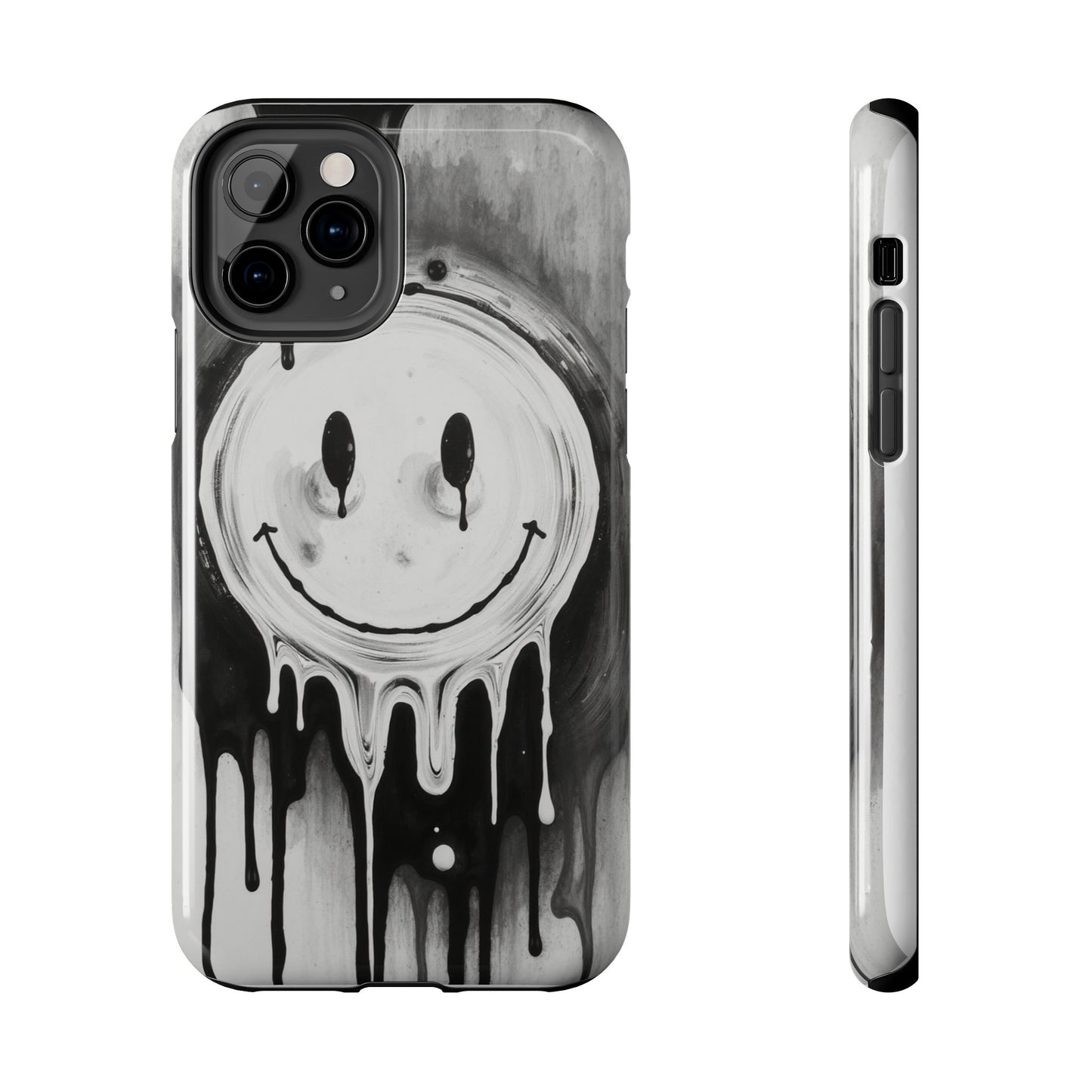 Dripping Smiley Tough Phone Case - Stylish & Durable Protection