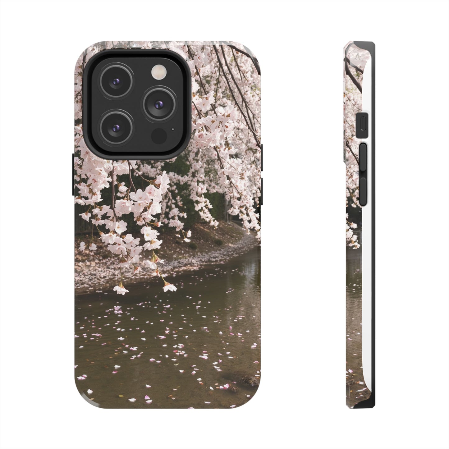 Cherry Blossom Tough Phone Cases - Durable Protection with Floral Serenity