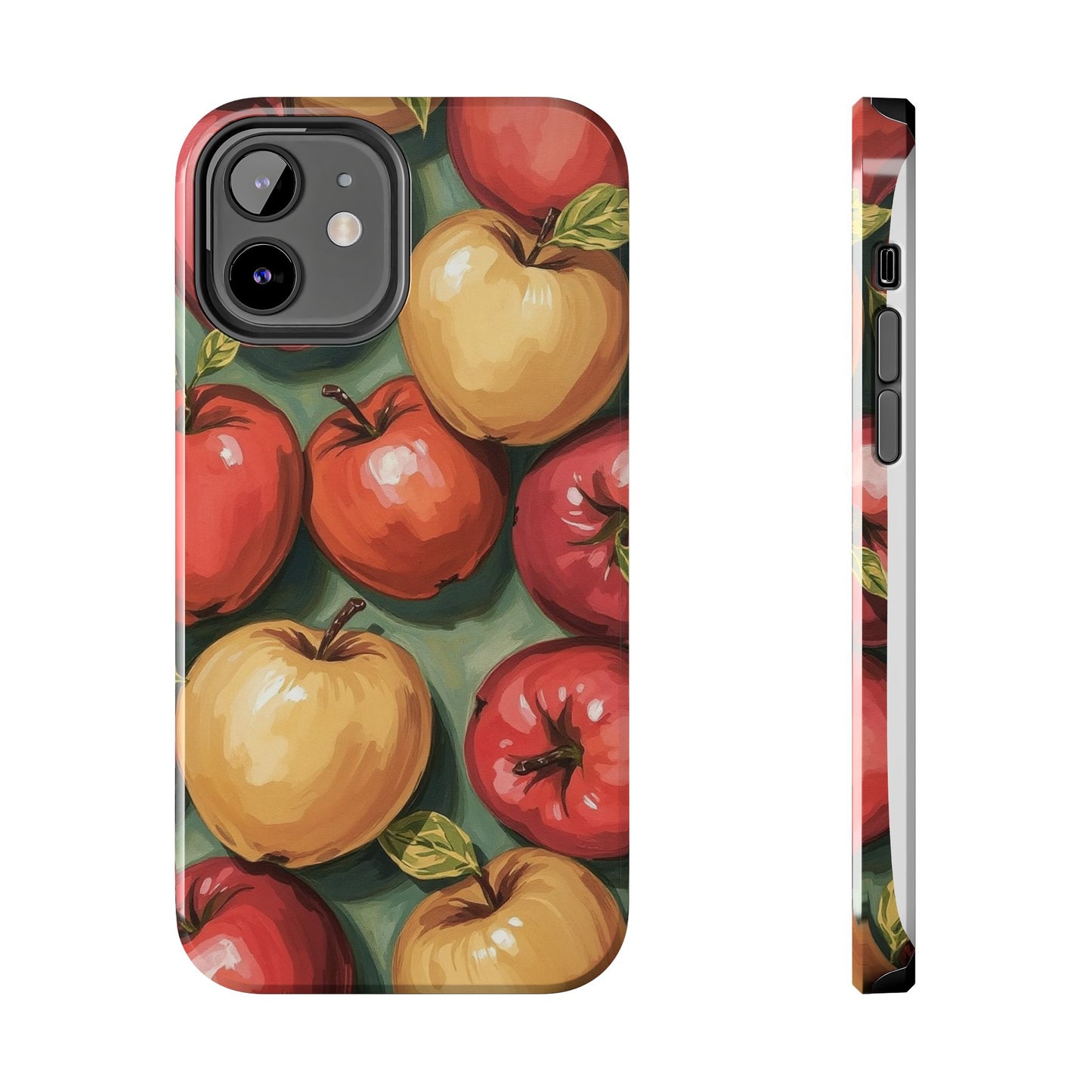 Colorful Painted Apples Art Tough Phone Case - Durable & Stylish Protection - for iPhone