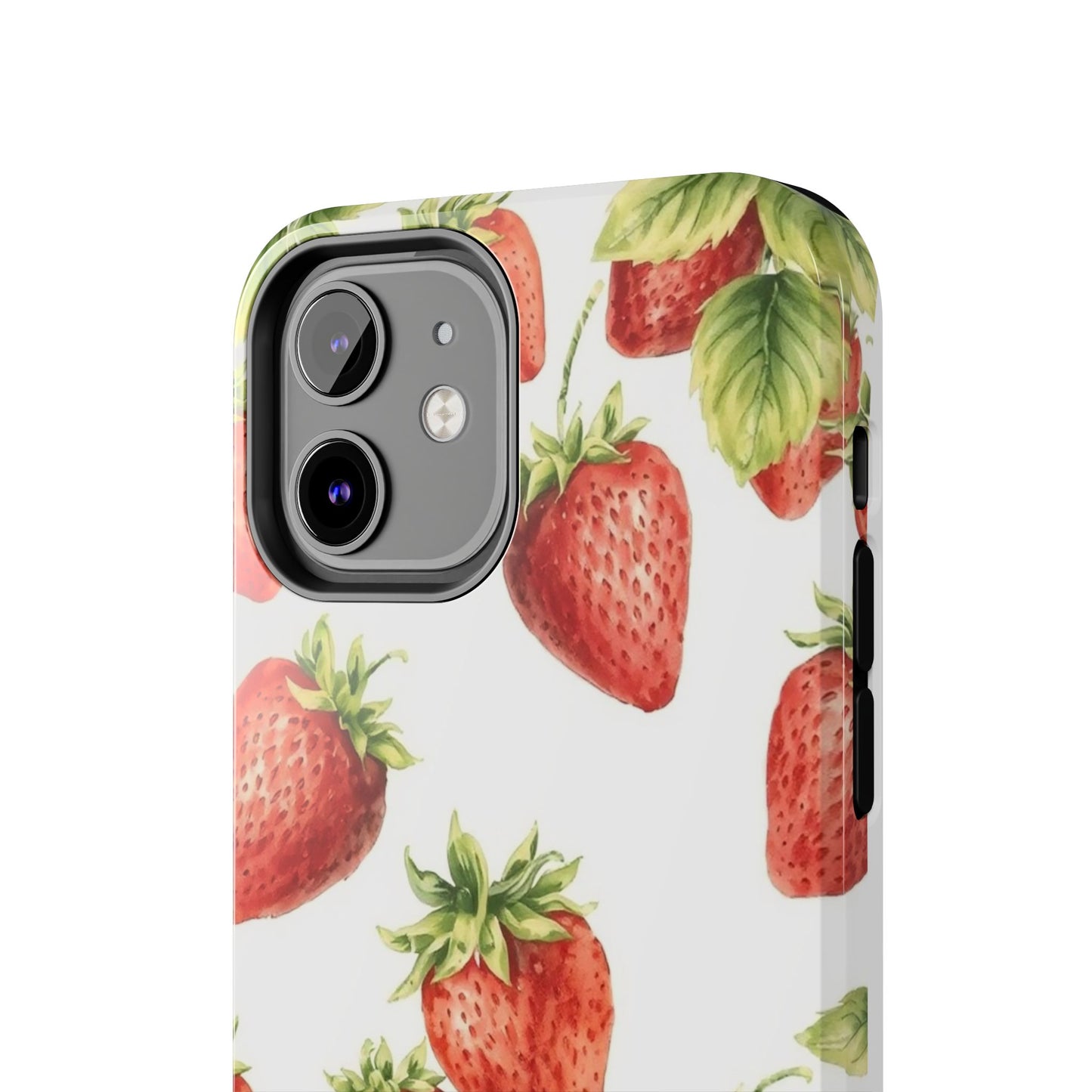 Strawberry Tough Phone Case - Durable Protection with a Fresh Design - for iPhone