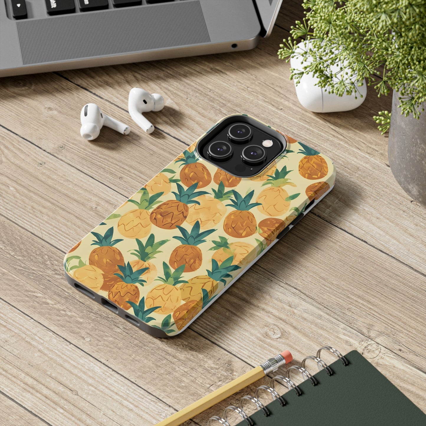 Pineapple Paradise Tough Phone Case - Durable and Stylish for Summer Vibes - for iPhone