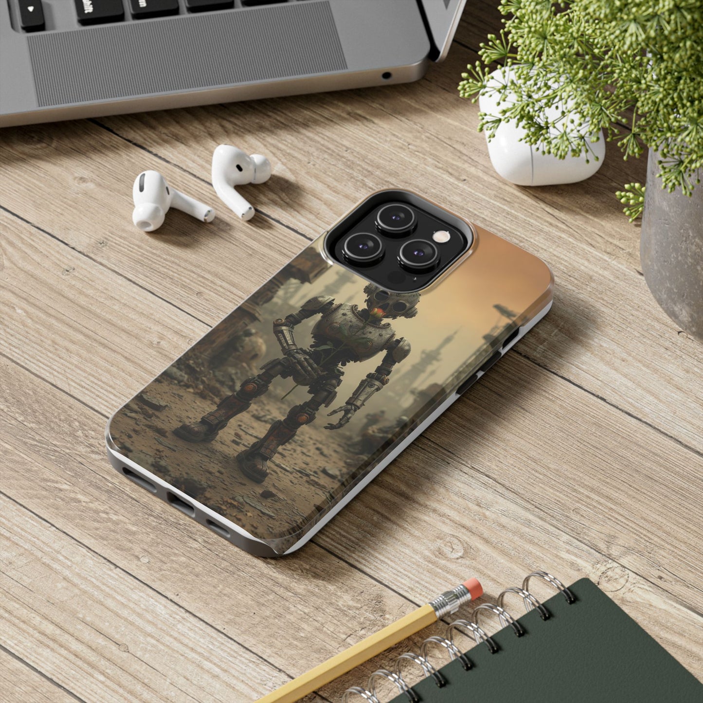 Robotic Sentinel Tough Phone Case - Durable Protector for Sci-Fi Lovers