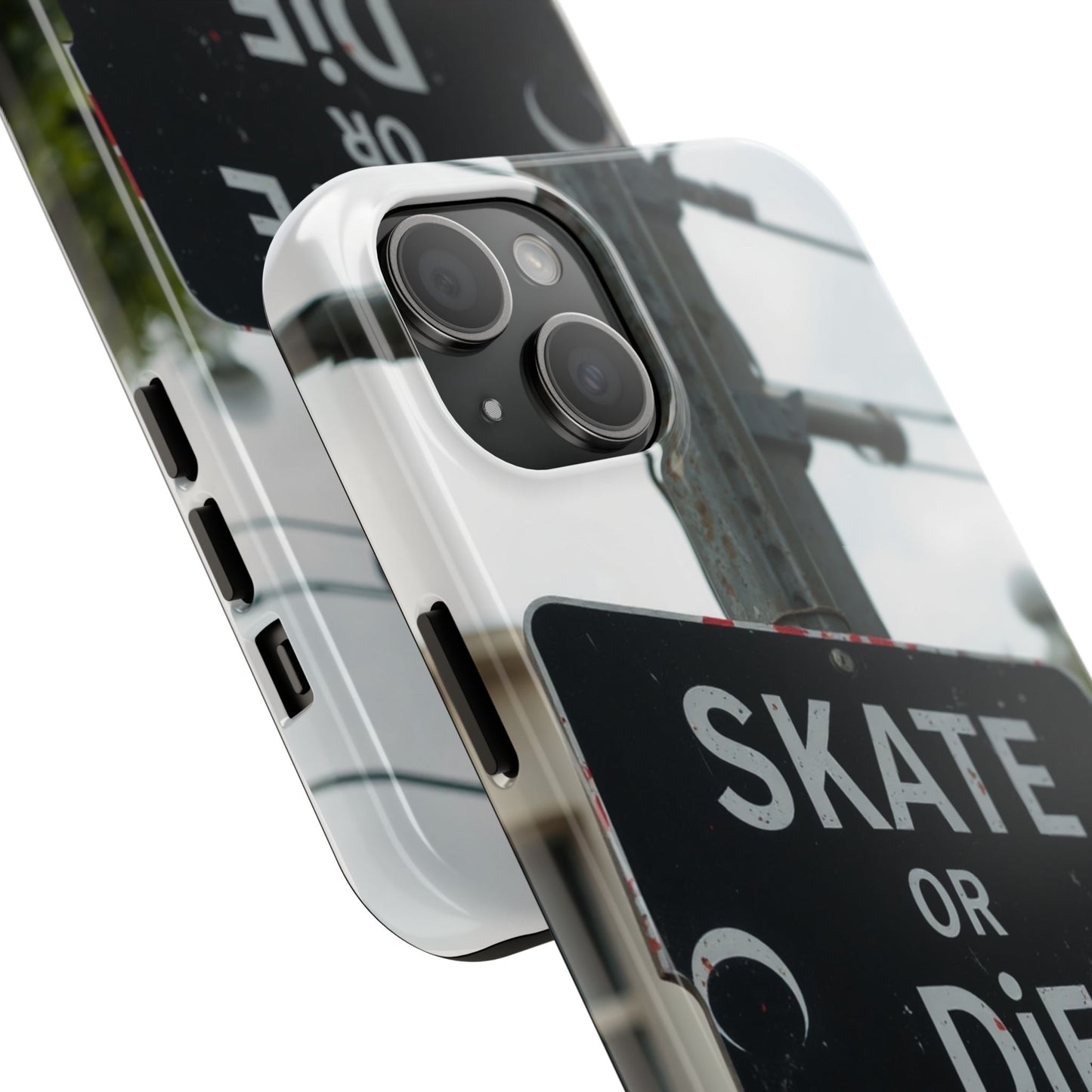 Black Sign Skate or Die Design - Tough Phone Case for iPhone