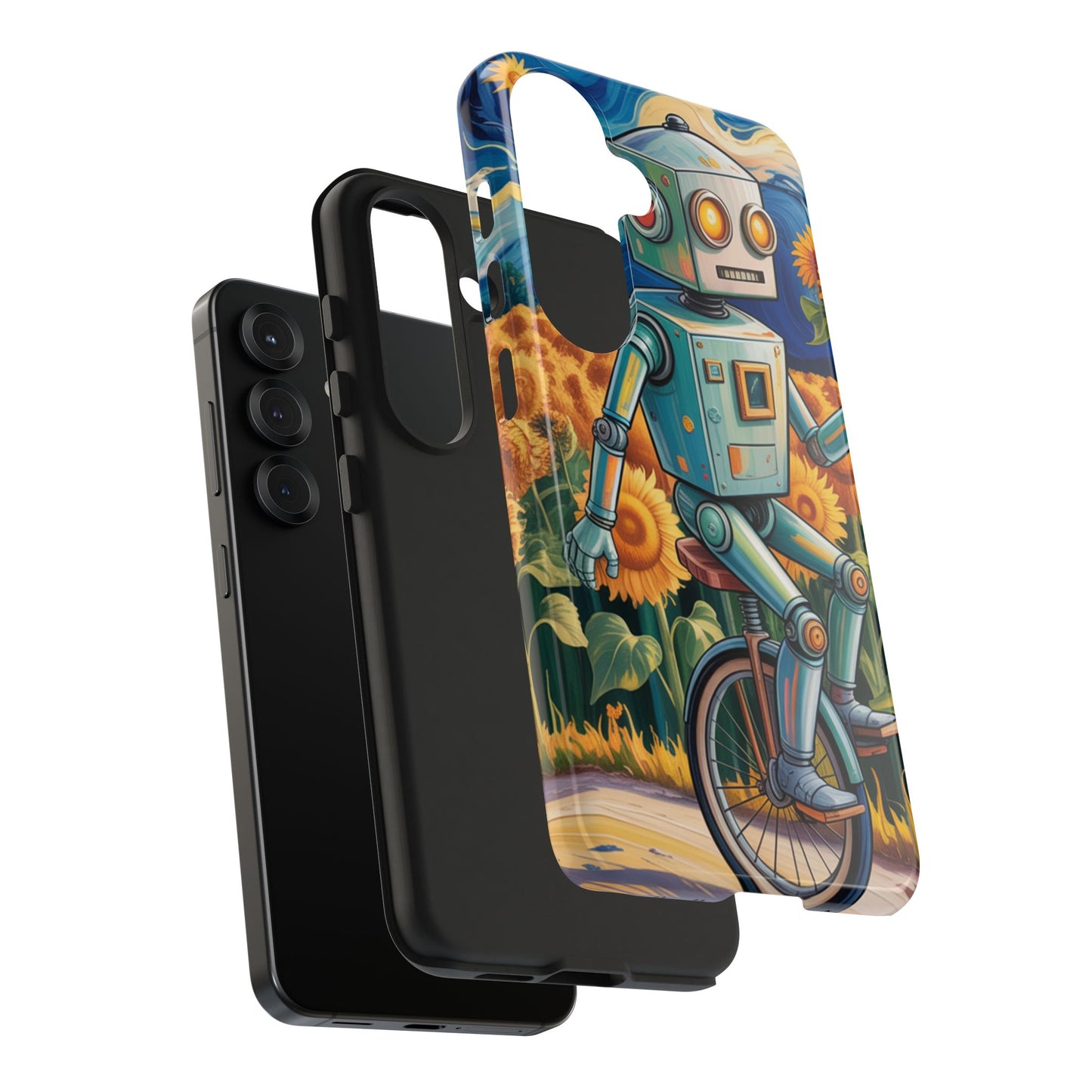 Robot Cycle Tough Phone Case - Durable & Unique Design