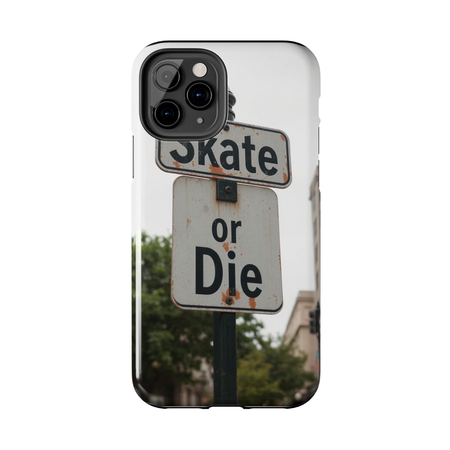Skate or Die Tough Phone Case - Durable Protection for Skaters
