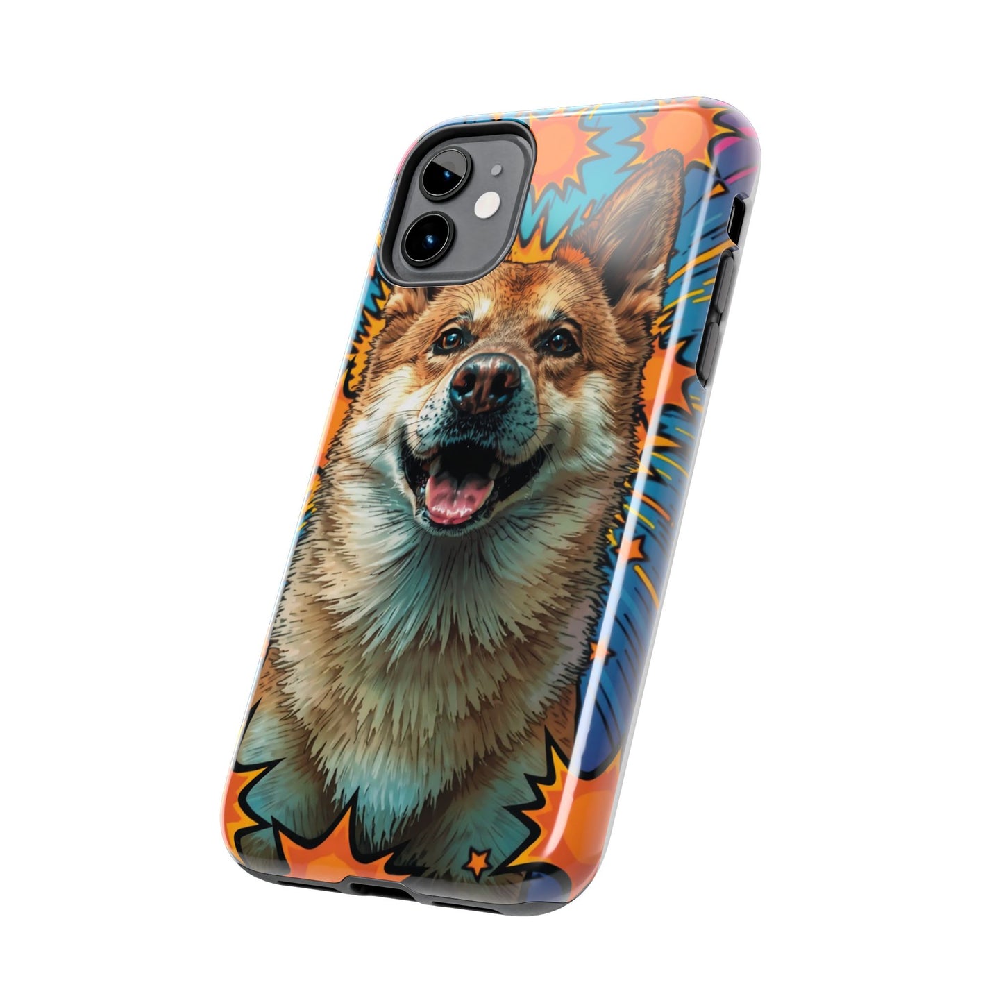Vibrant Corgi Tough Phone Case - Fun Design for Pet Lovers