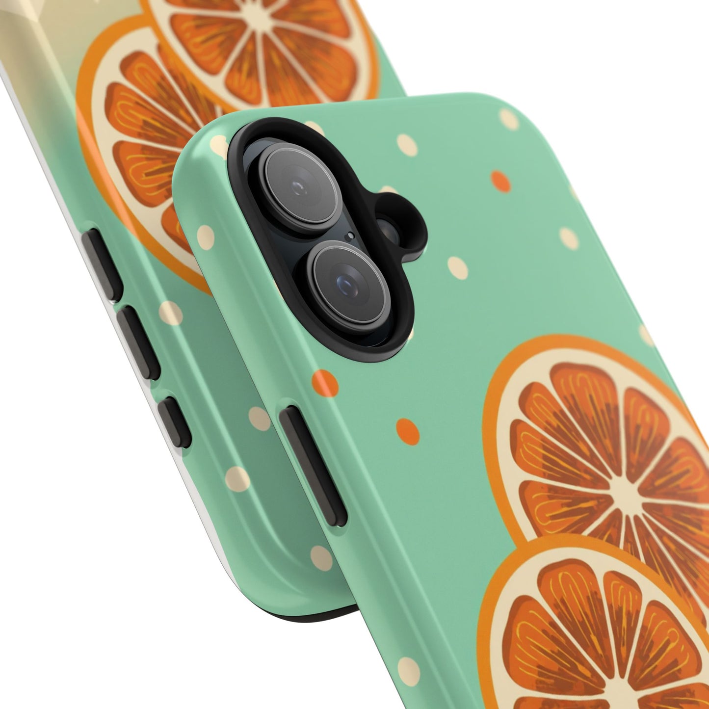 Citrus Vibe Tough Phone Case - Fun Orange Slice Design