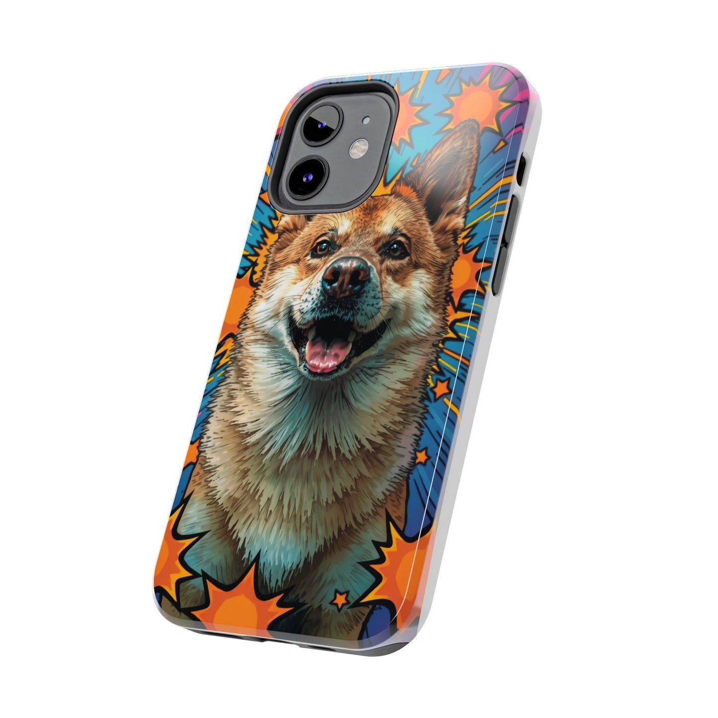 Vibrant Corgi Tough Phone Case - Fun Design for Pet Lovers