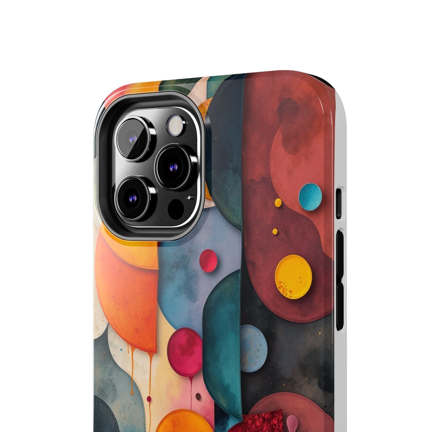 Artistic Tough Phone Cases - Colorful Abstract Design for Trendy Protection - for iPhone