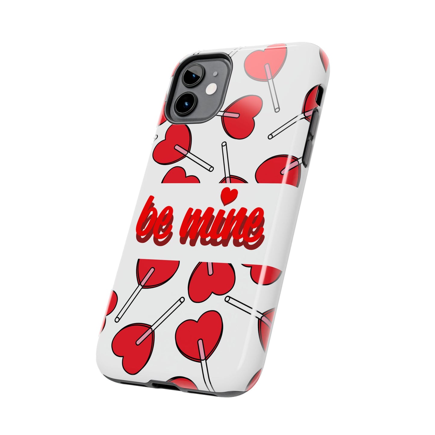 Be Mine Heart Pattern Tough Phone Case - Love Gift - for iPhone