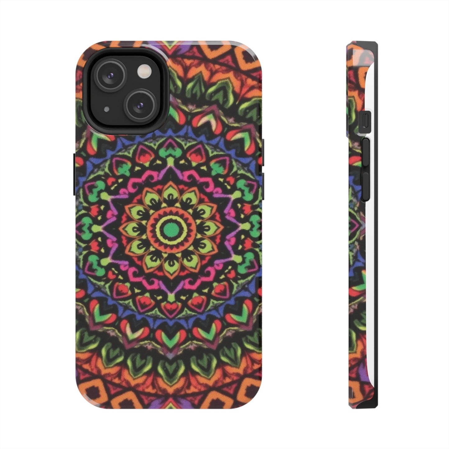 Colorful Mandala Tough Phone Case - Vibrant Designs for Trendy Protection - for iPhone