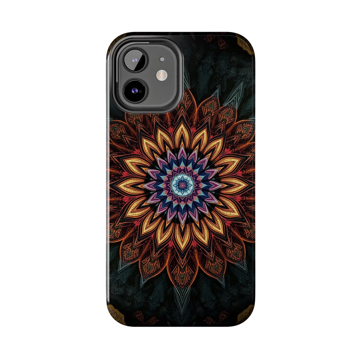 Mystic Mandala Tough Phone Case - Durable Protection with Artistic Design - for iPhone