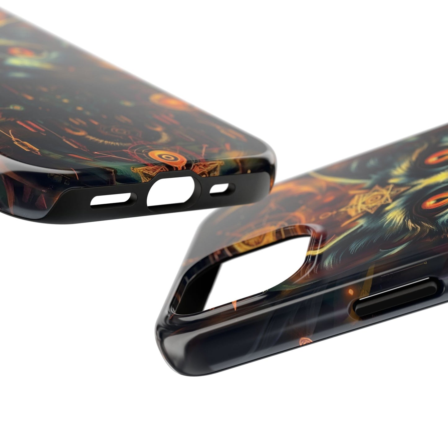 Mystical Cat Queen Tough Phone Case – Unique Protection for Cat Lovers - for iPhone