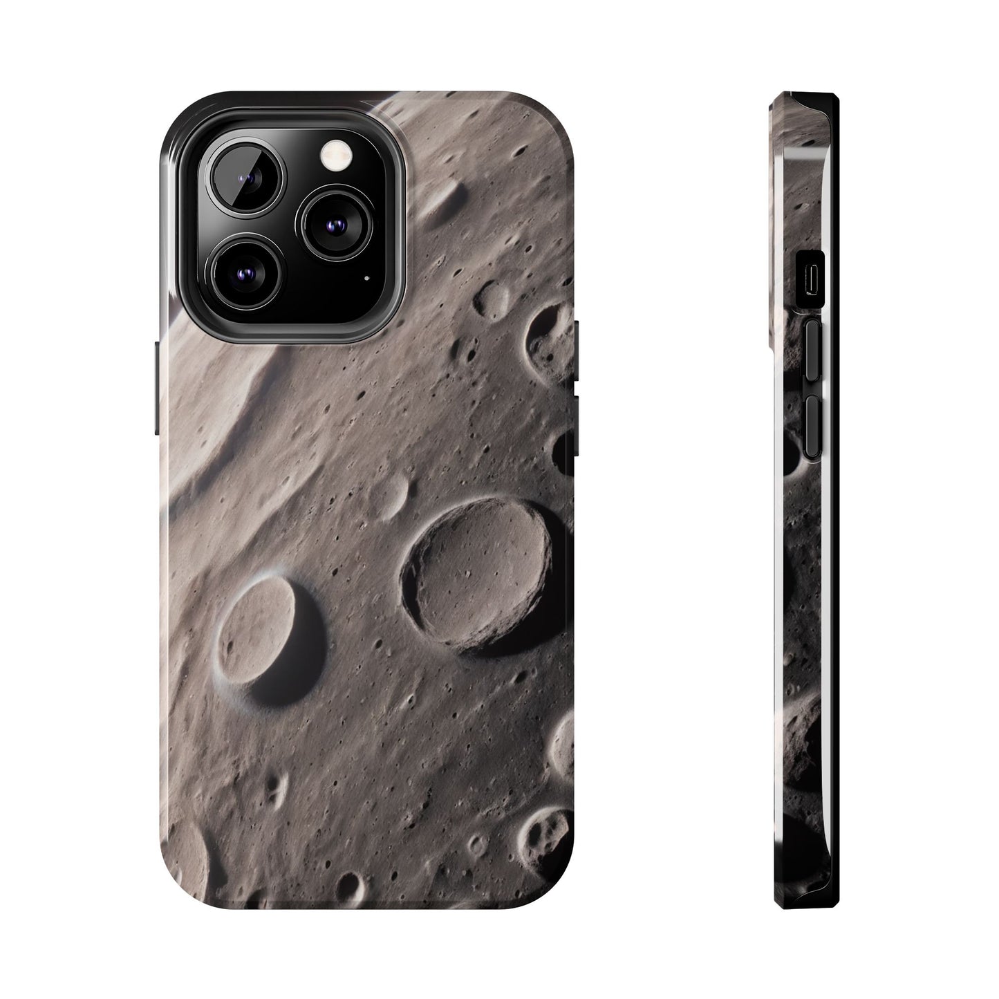 Celestial Moon Surface Tough Phone Case | Durable Space-Themed Design - for iPhone