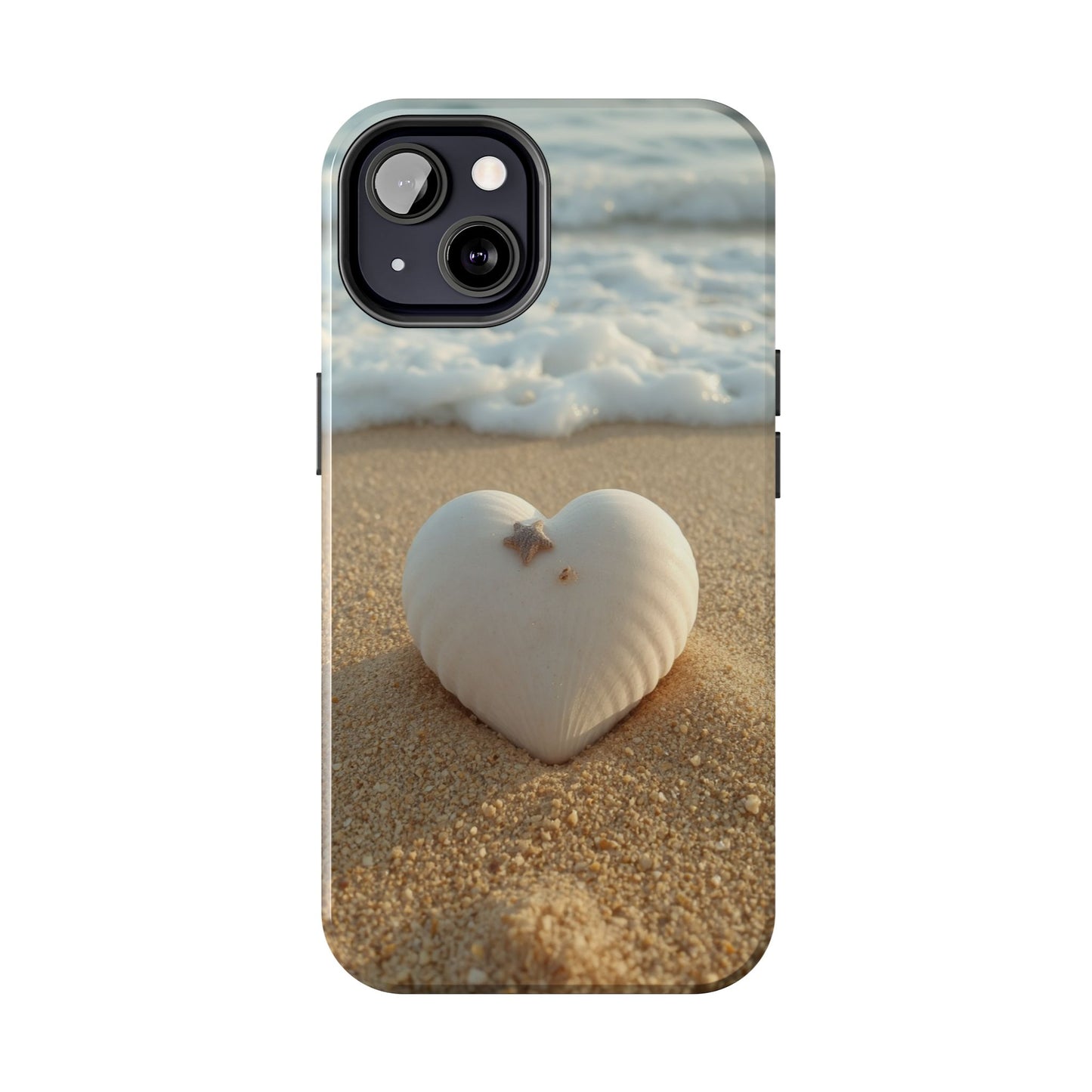 Heart Seashell Tough Phone Case for iPhone