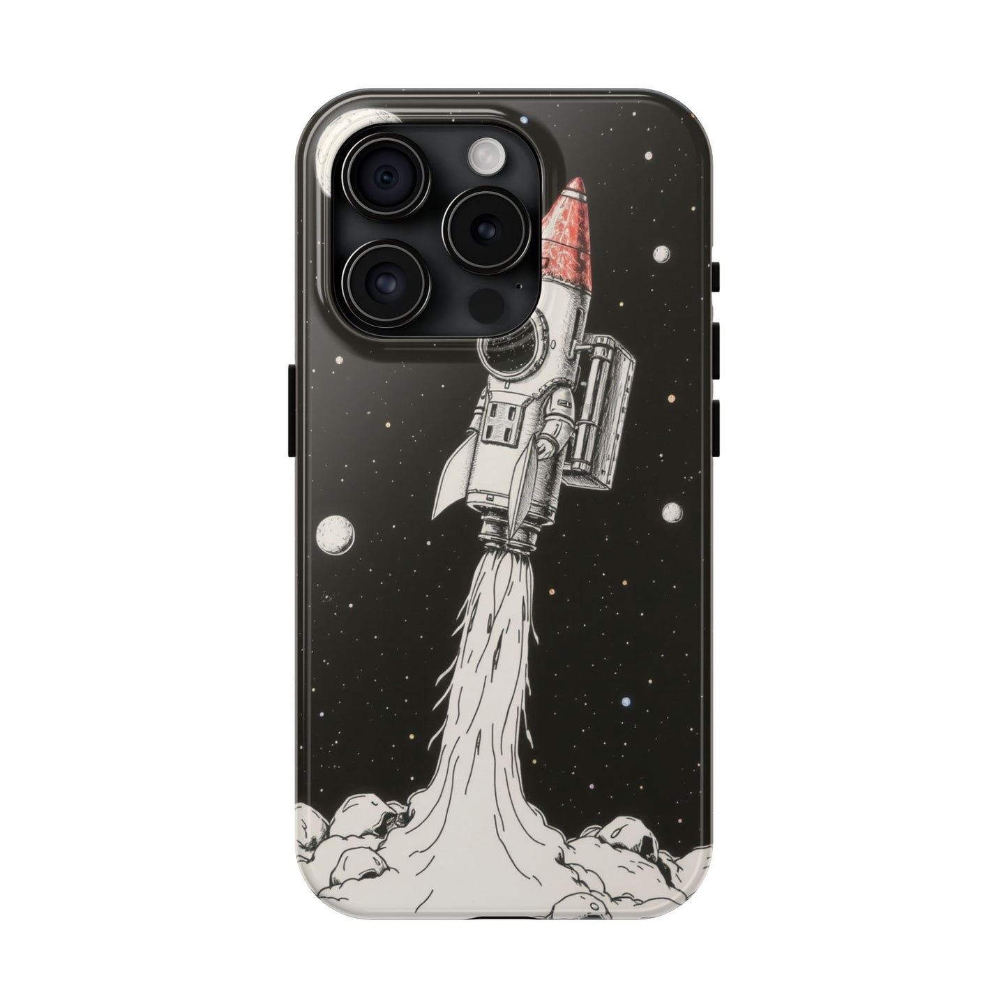 Cool Tough Phone Case for iPhone - Astro-Rocket Bond