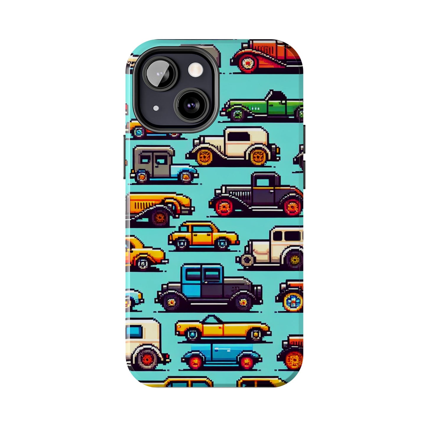 Retro Car Pixel Art Tough Phone Case - Durable & Stylish Protection - for iPhone