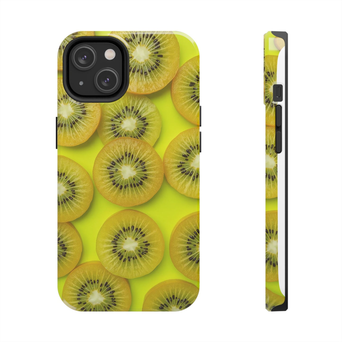 Vibrant Kiwi Tough Phone Case - Bright Yellow Design for Fruit Lovers