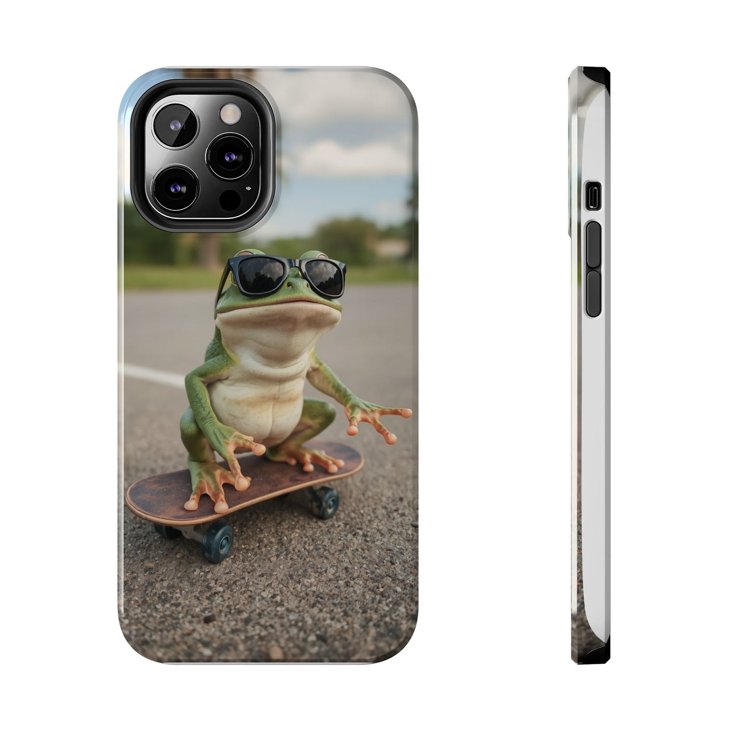 Cool Frog Skateboard Phone Case - Tough and Stylish Protection