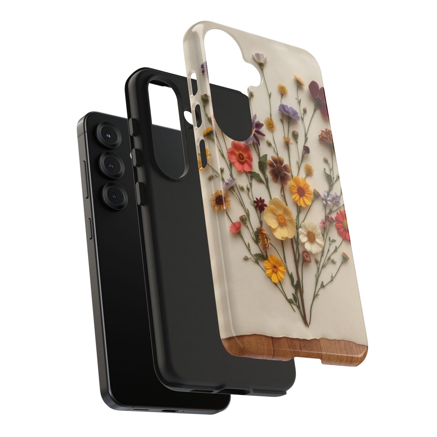 Floral Tough Phone Case - Durable Protection with Nature-Inspired Design