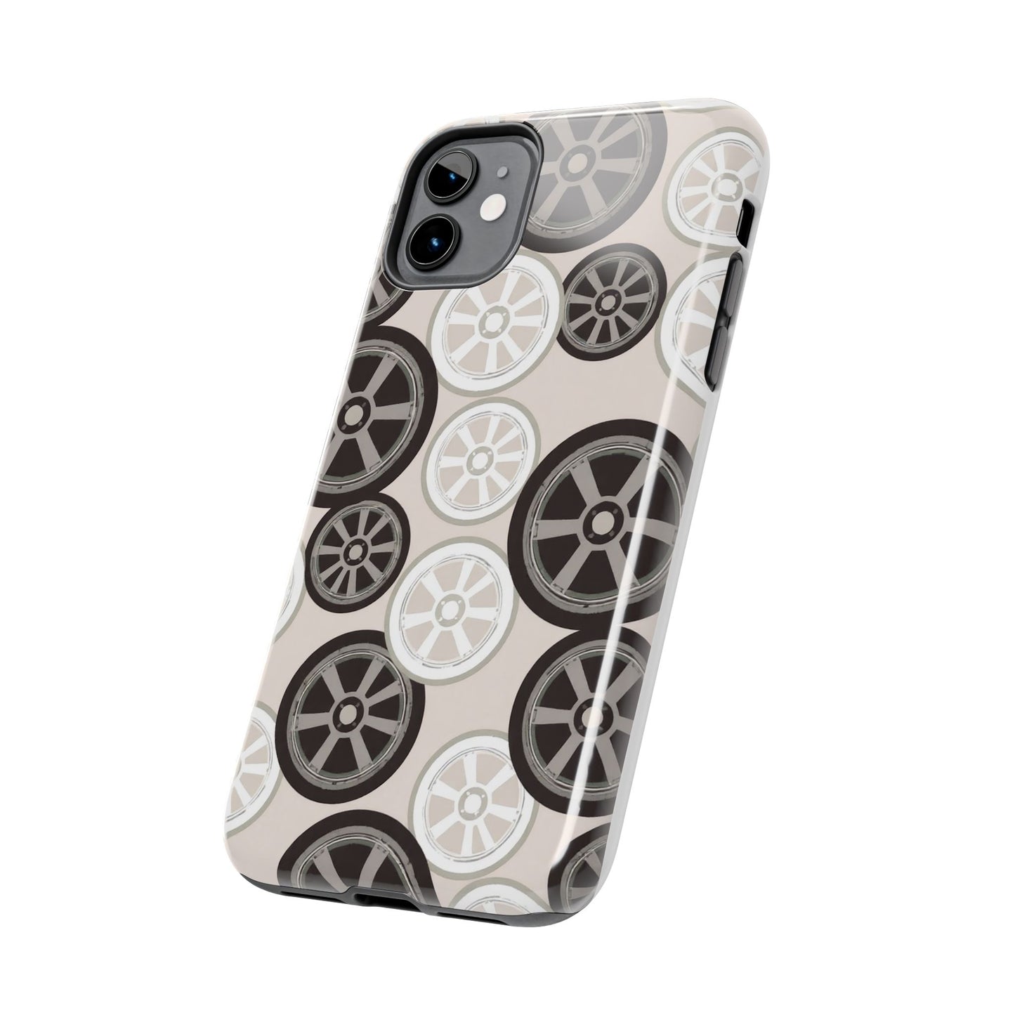 Racing Wheel Design Tough Phone Case – Durable Protection for Automotive Enthusiasts