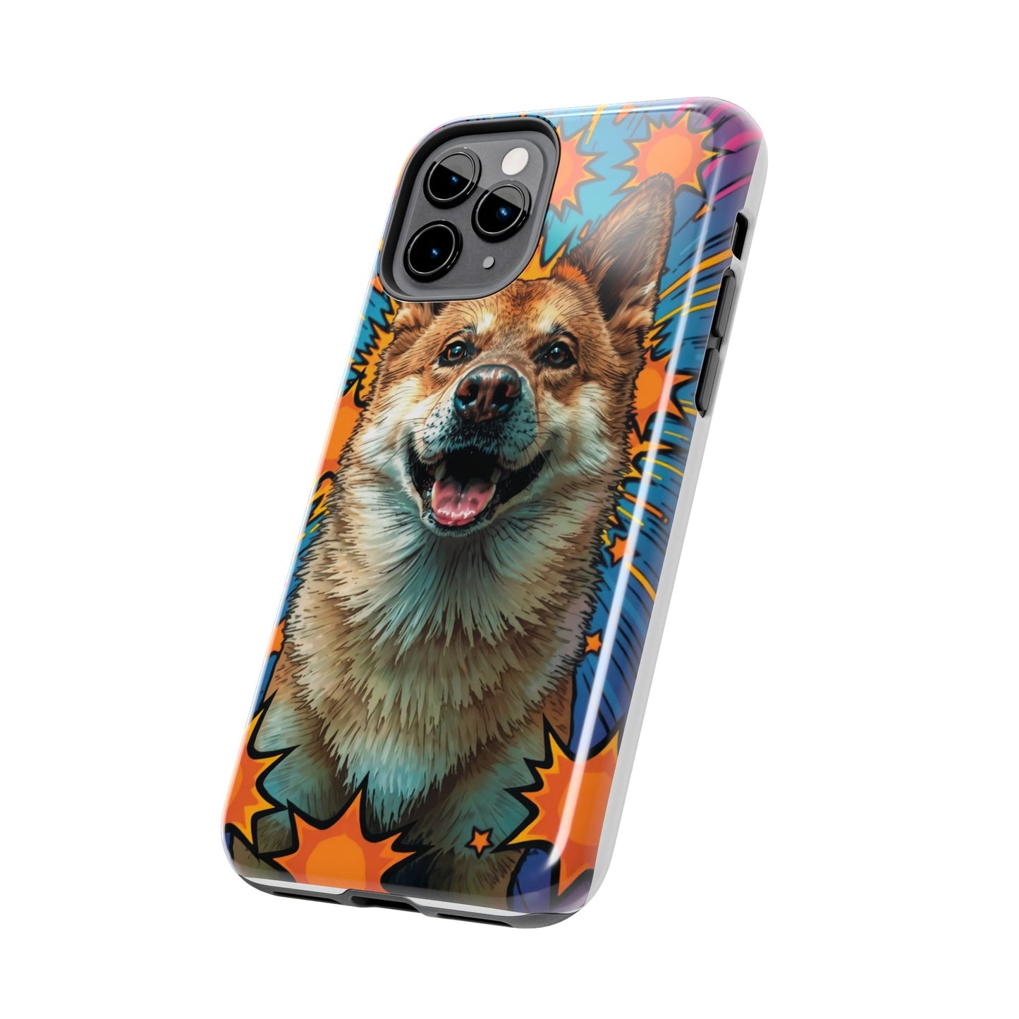 Vibrant Corgi Tough Phone Case - Fun Design for Pet Lovers