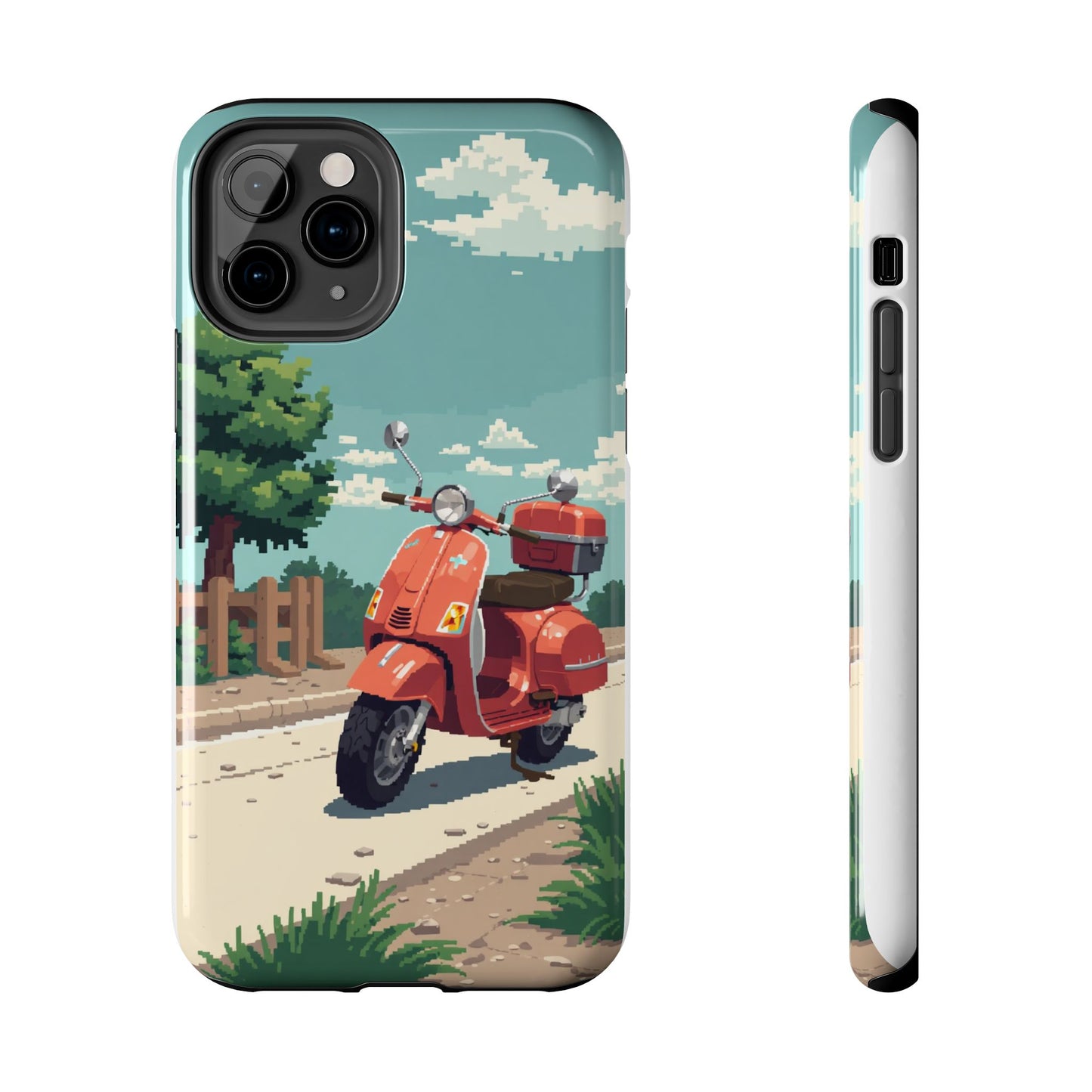 Retro Scooter Phone Case - Tough & Stylish Protection