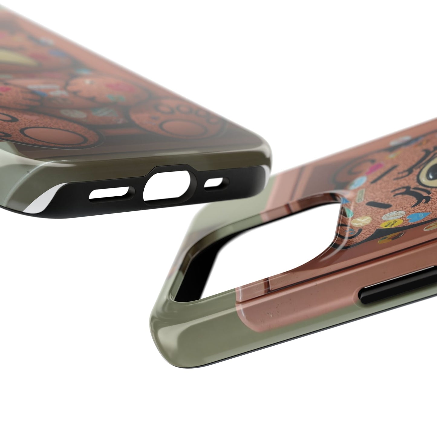 Cute Bear Tough Phone Case - Durable Protection with Fun Design