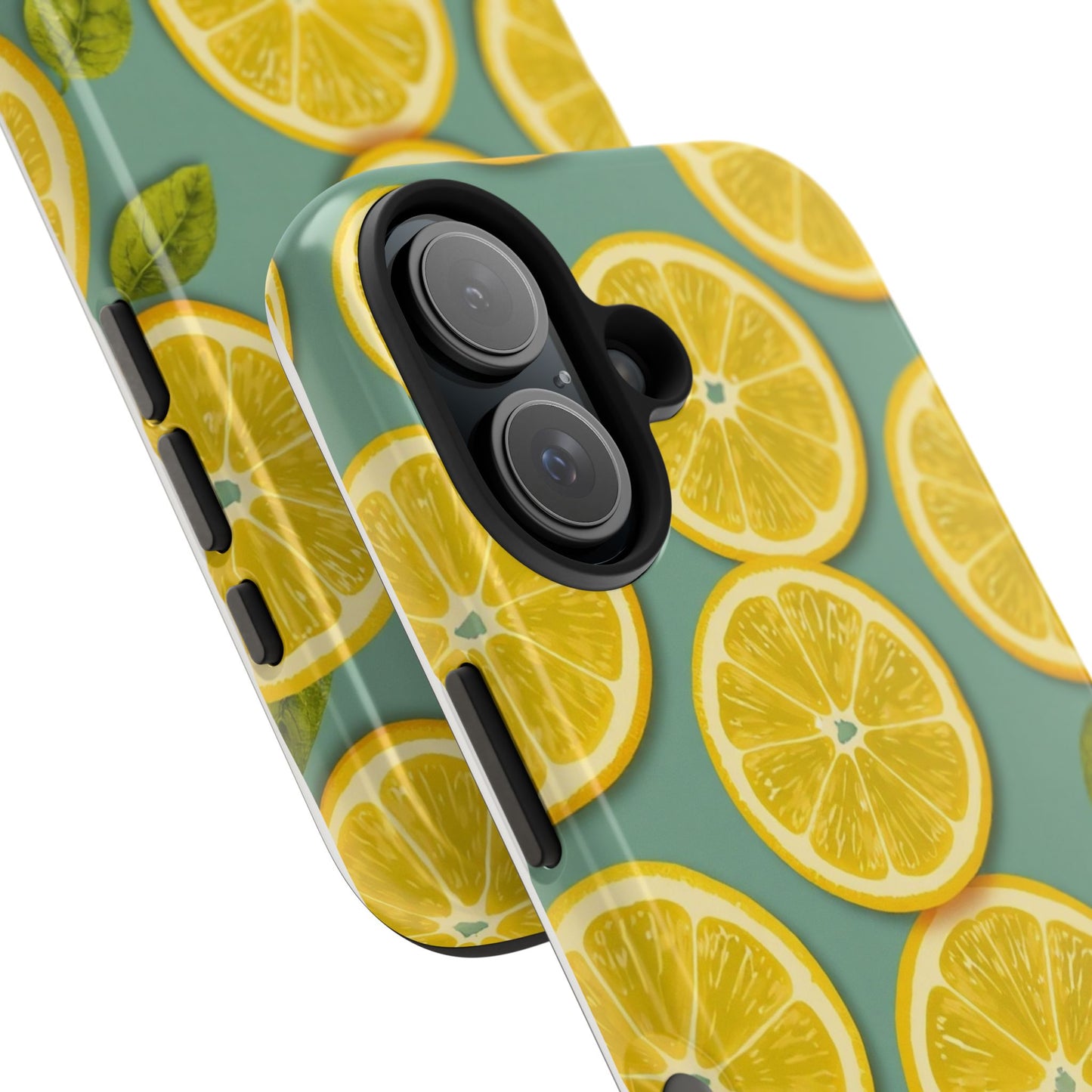 Tough Lemon Pattern Phone Case - Vibrant Citrus Design for Summer Vibes - for iPhone
