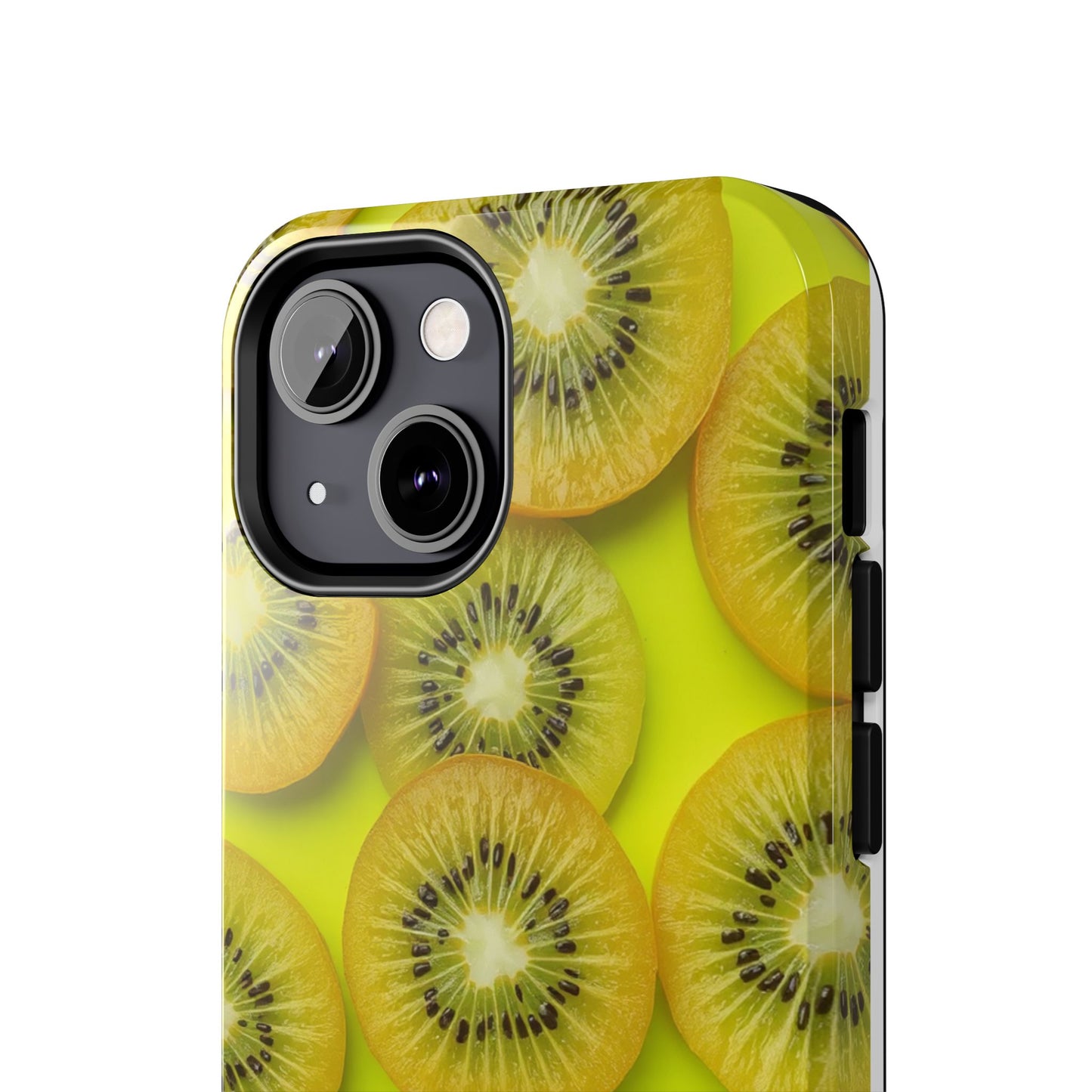 Vibrant Kiwi Tough Phone Case - Bright Yellow Design for Fruit Lovers