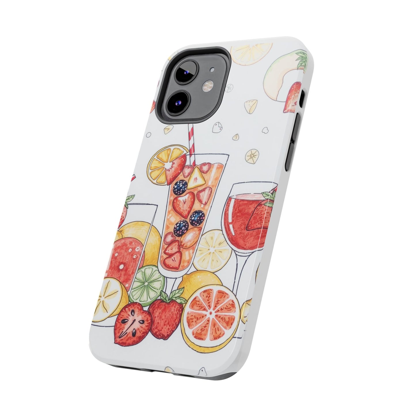 Colorful Fruit Cocktail Tough Phone Case - Perfect for Summer Vibes