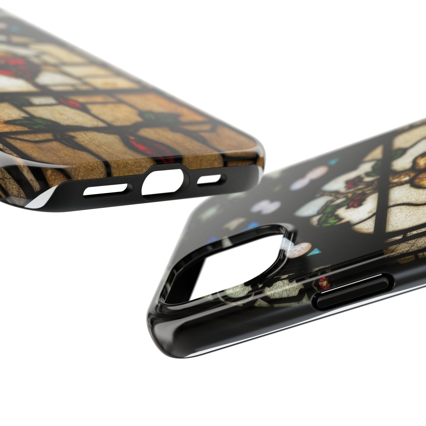 Stained Glass Heart Tough Phone Case - Unique Design for Protection & Style