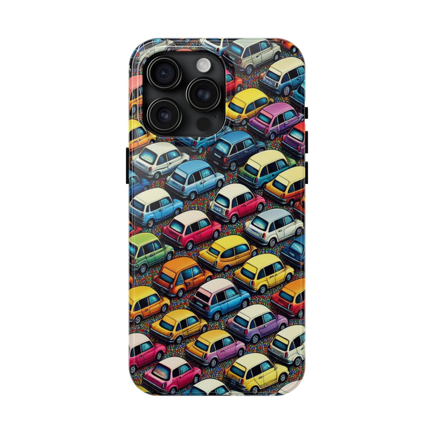 Car Phone Case - City Traffic Pattern Design - for iPhone