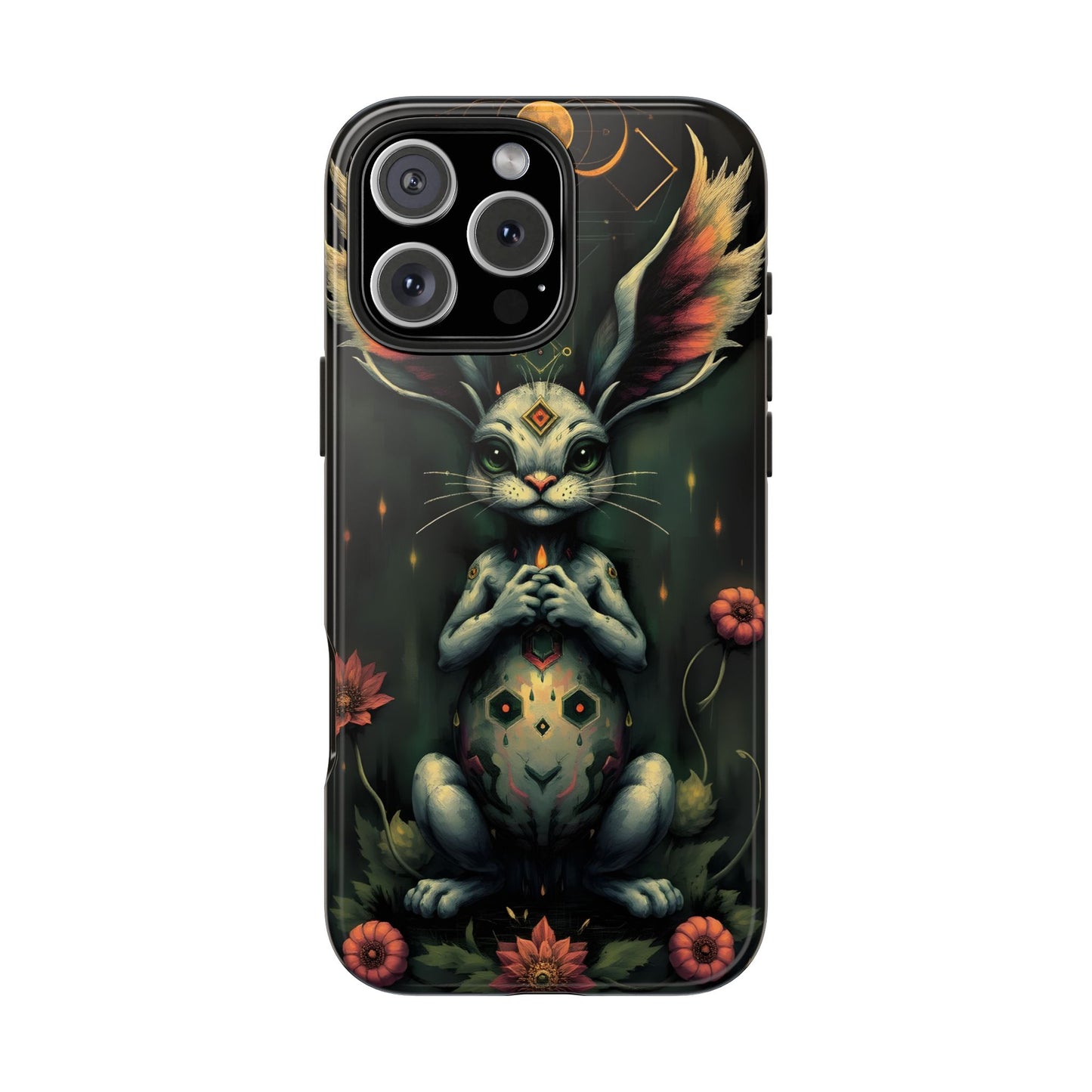 Artistic Rabbit Phone Cases - Unique and Durable Design of Mystical Bunny - for iPhone