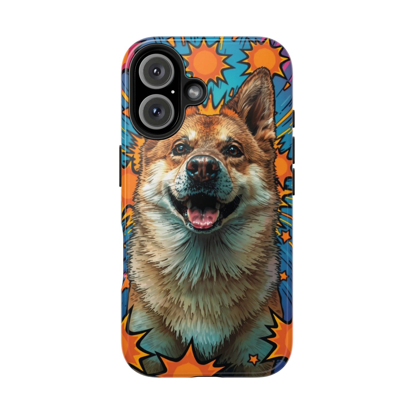 Vibrant Corgi Tough Phone Case - Fun Design for Pet Lovers
