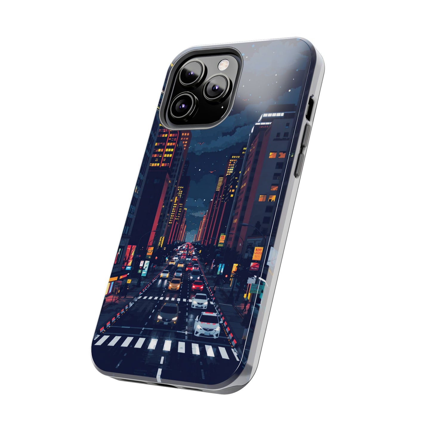 Urban Nightlife Tough Phone Case - Durable & Stylish Protection