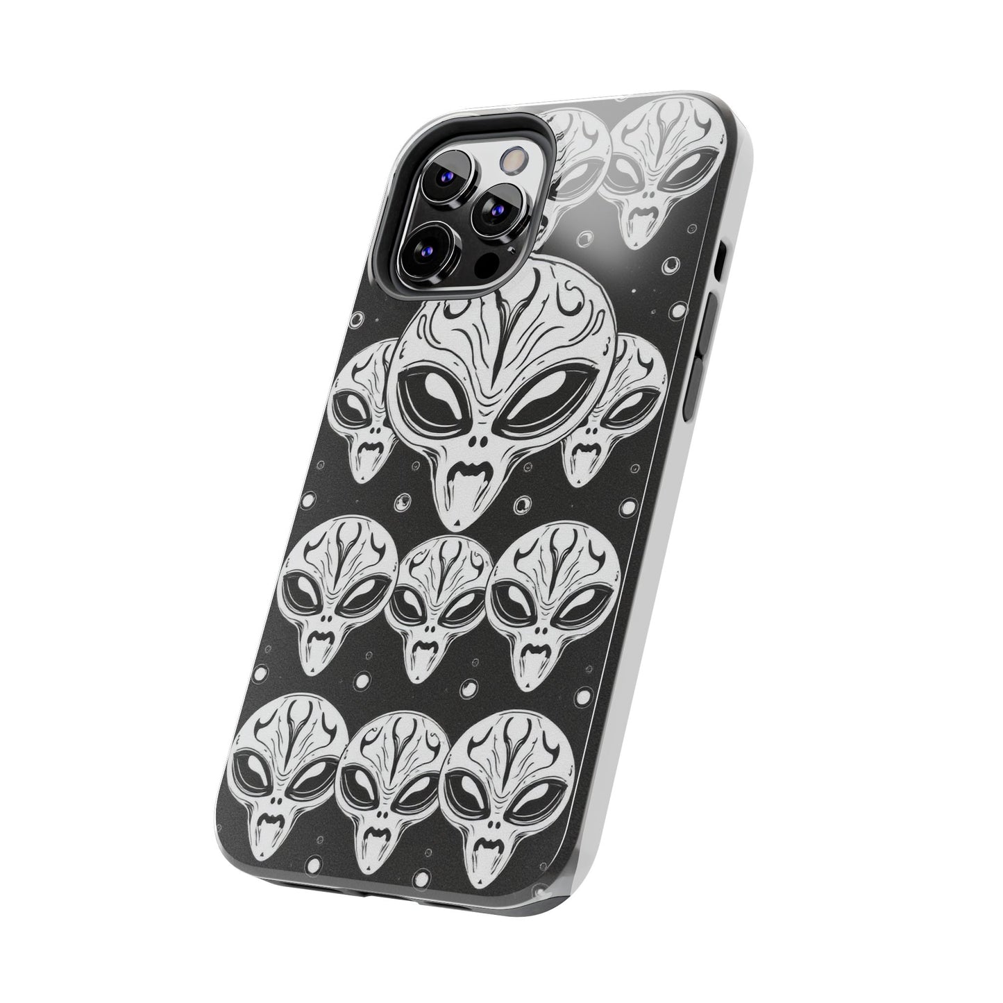 Alien Pattern Tough Phone Case - Durable Protection with Out-of-This-World Design