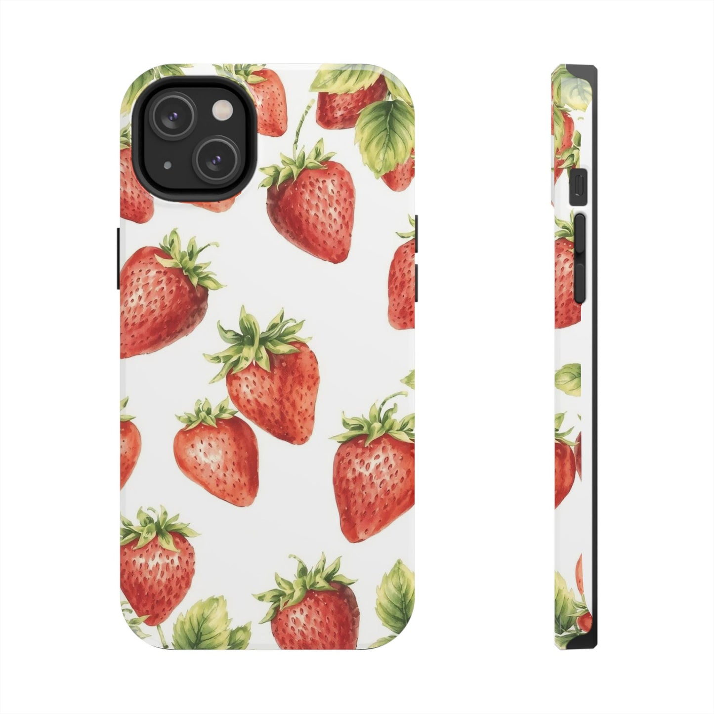 Strawberry Tough Phone Case - Durable Protection with a Fresh Design - for iPhone