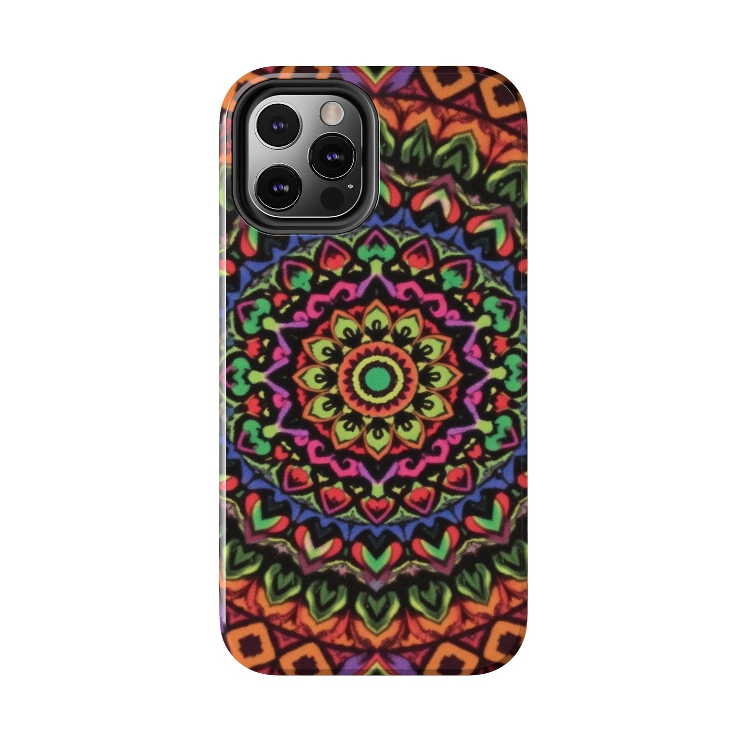 Colorful Mandala Tough Phone Case - Vibrant Designs for Trendy Protection - for iPhone