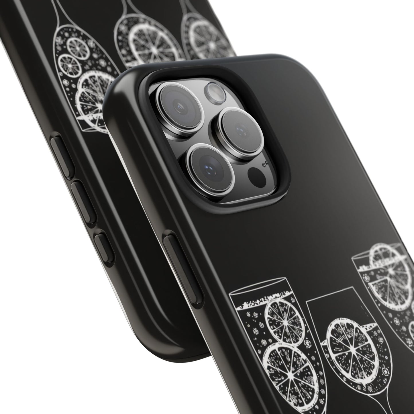 Stylish Tough Phone Cases with Citrus Glass Design, Protective Cases for Parties, Summer Events, and Everyday Use