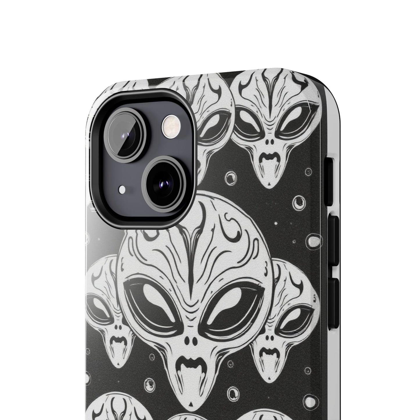 Alien Pattern Tough Phone Case - Durable Protection with Out-of-This-World Design