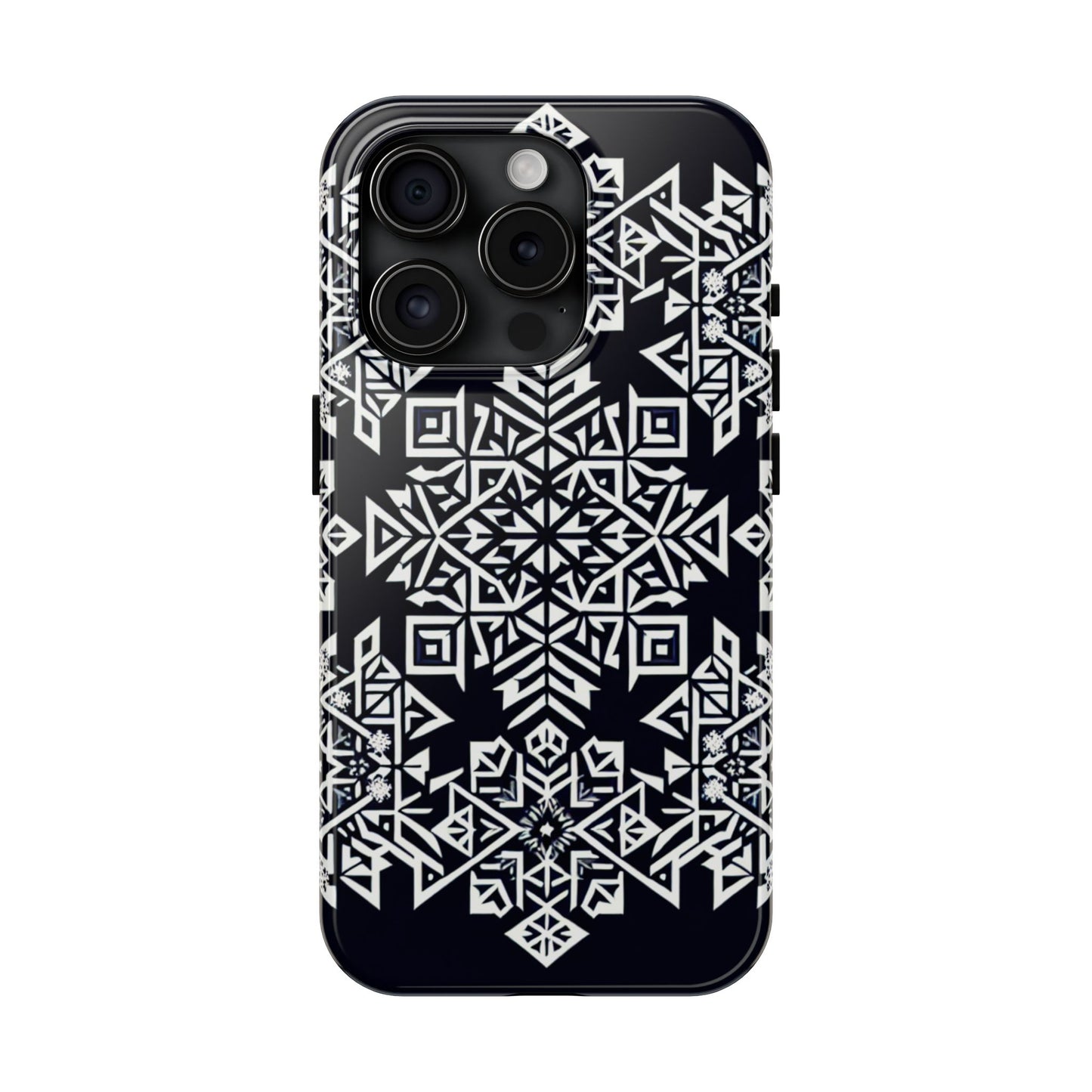Winter Wonderland Tough Phone Case - Digital Snowflake - for iPhone