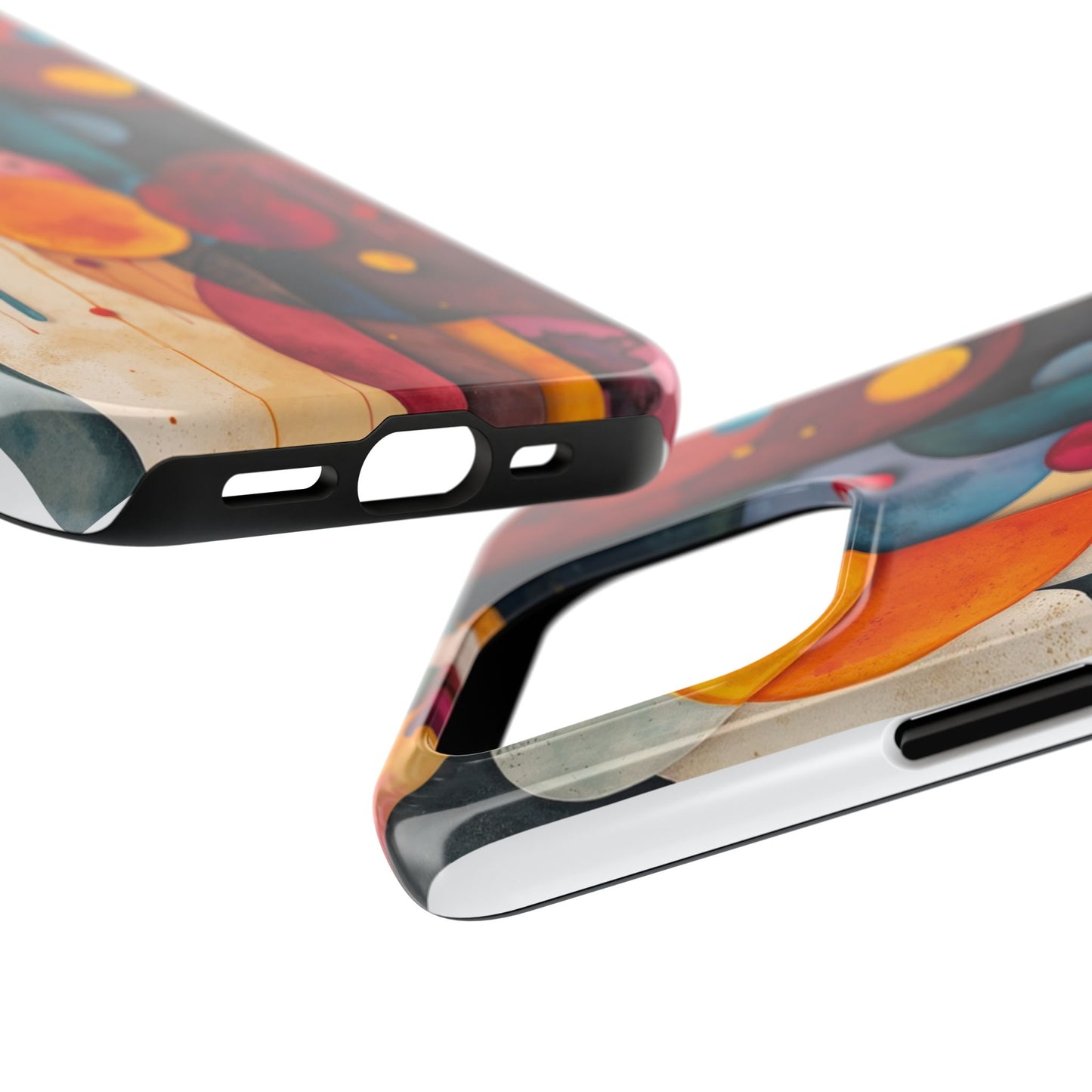 Artistic Tough Phone Cases - Colorful Abstract Design for Trendy Protection - for iPhone