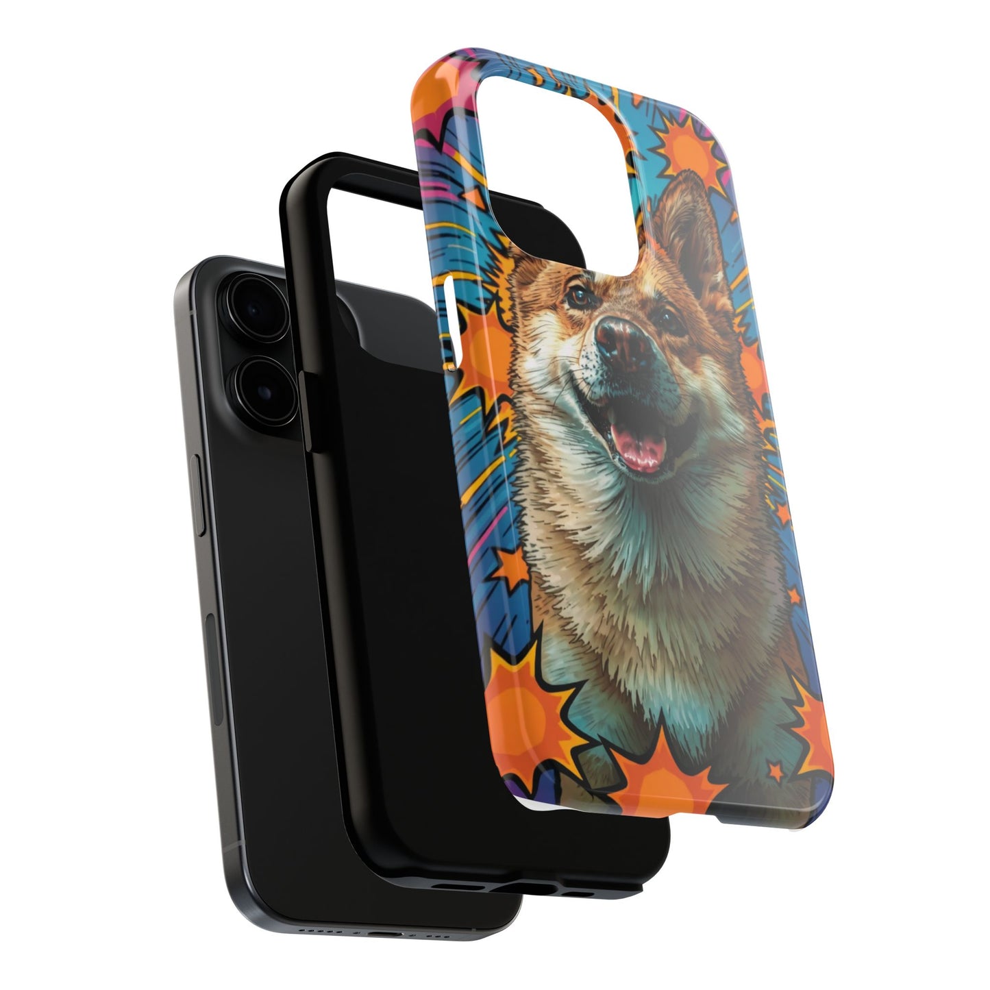 Vibrant Corgi Tough Phone Case - Fun Design for Pet Lovers