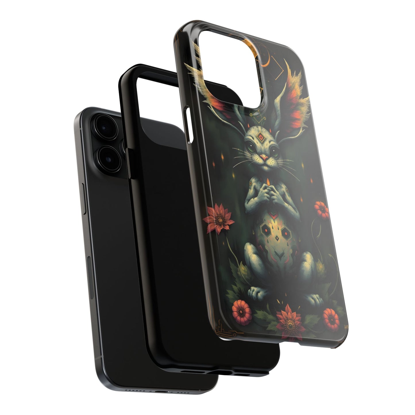 Artistic Rabbit Phone Cases - Unique and Durable Design of Mystical Bunny - for iPhone