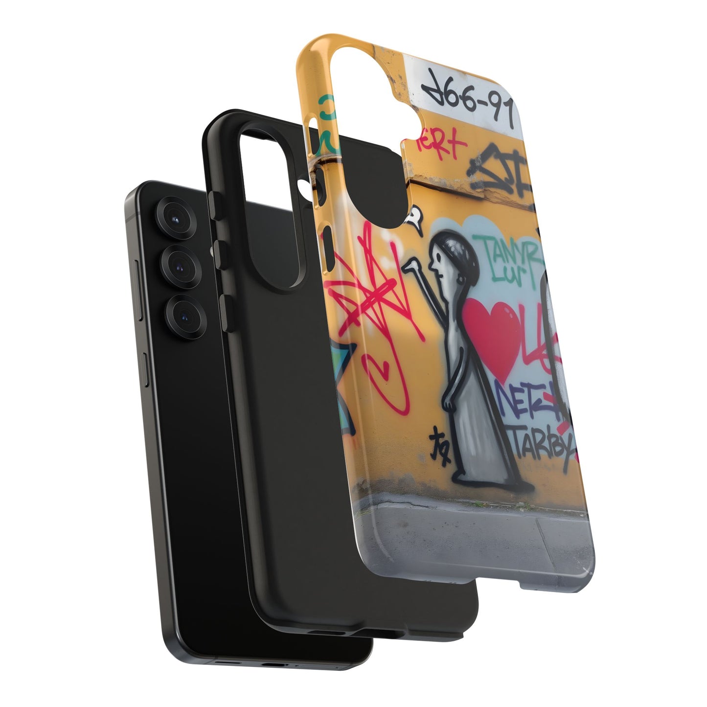 Urban Cupid Graffiti Tough Phone Case - Durable Protection with Street Art Vibe - for iPhone