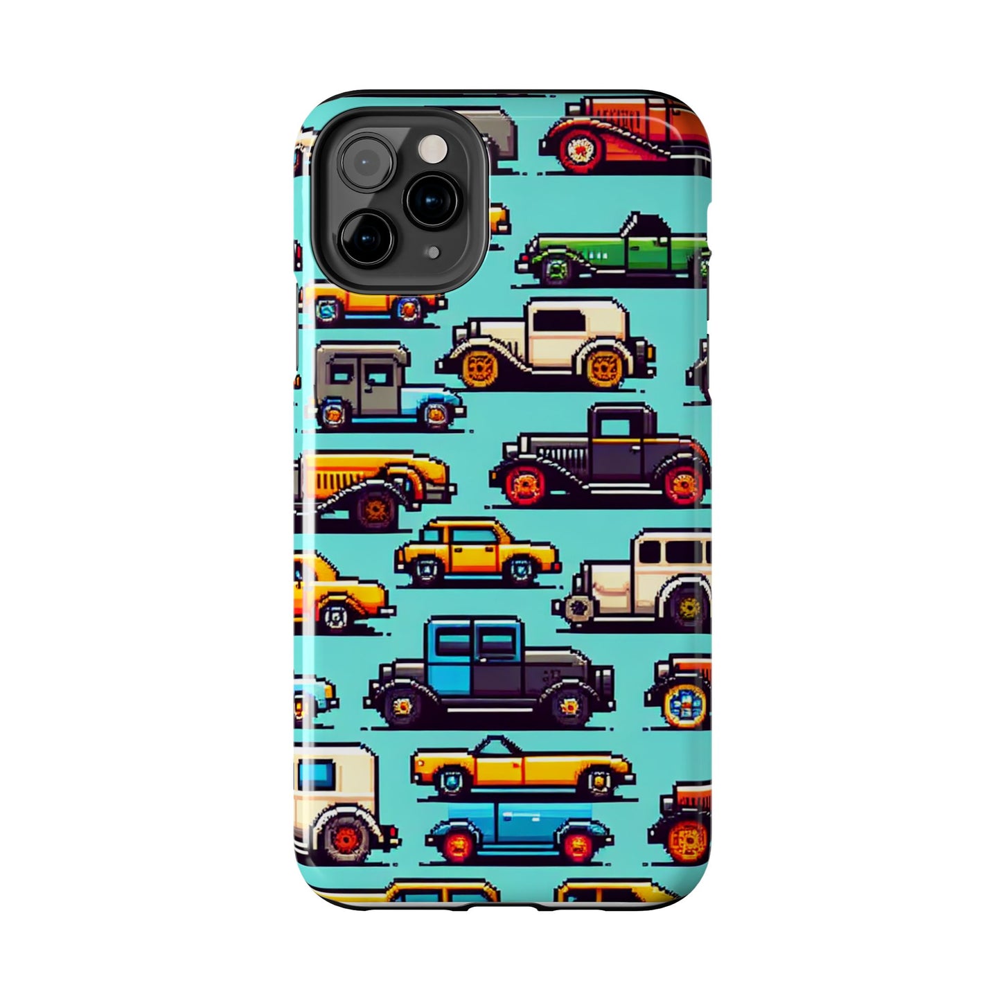 Retro Car Pixel Art Tough Phone Case - Durable & Stylish Protection - for iPhone
