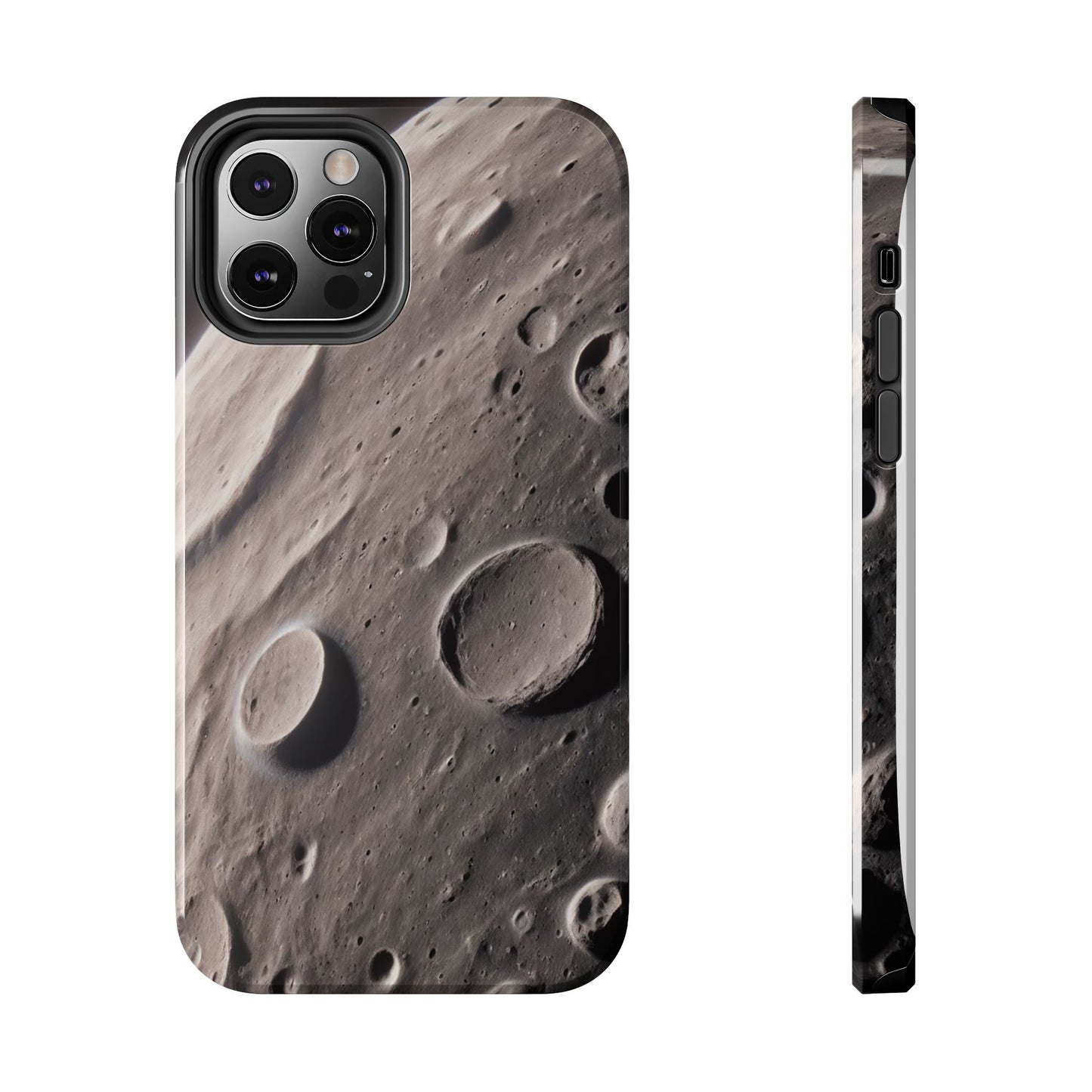 Celestial Moon Surface Tough Phone Case | Durable Space-Themed Design - for iPhone