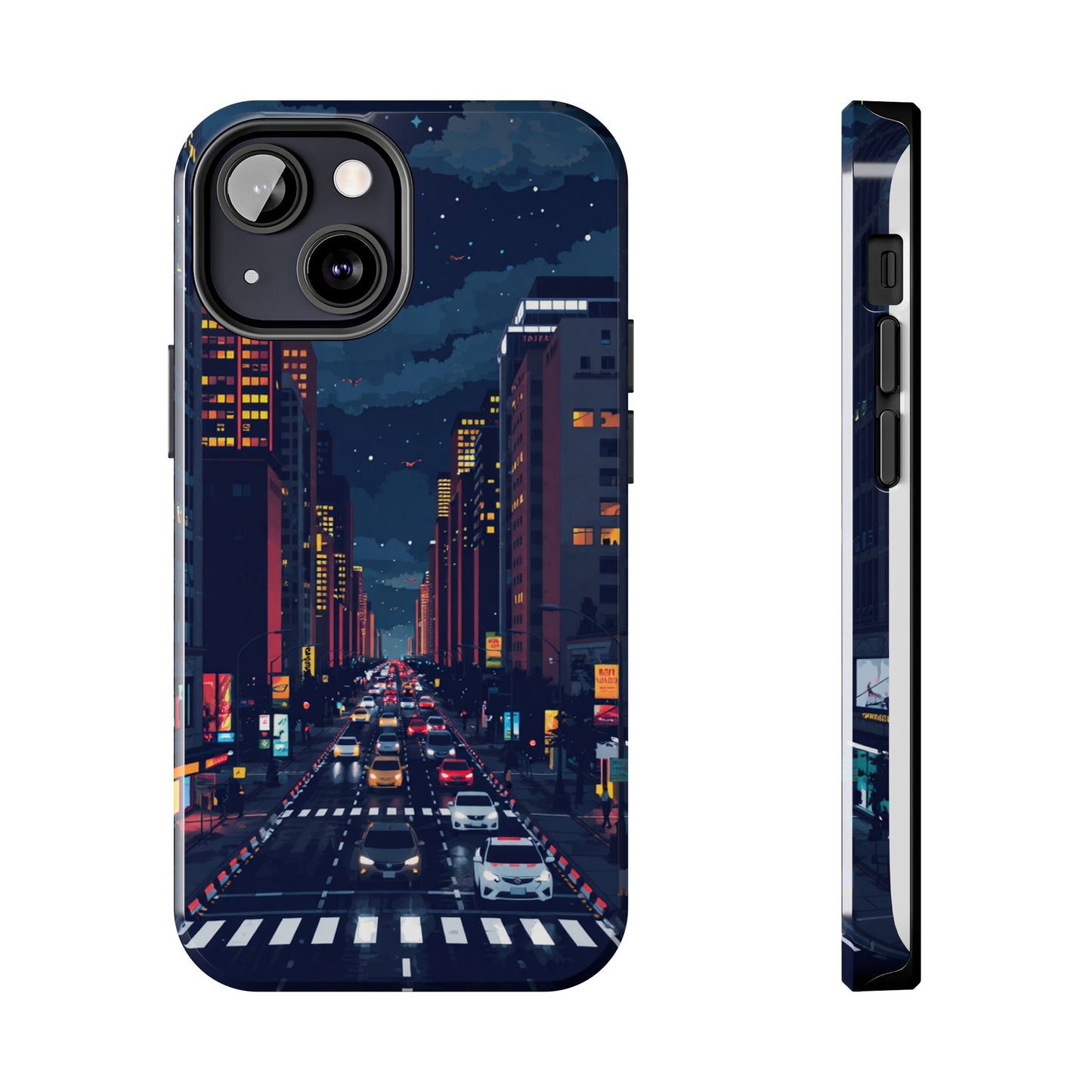 Urban Nightlife Tough Phone Case - Durable & Stylish Protection